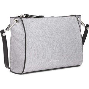 NWT Calvin Klein Reyna Crossbody Bag for Women Gray Handbag